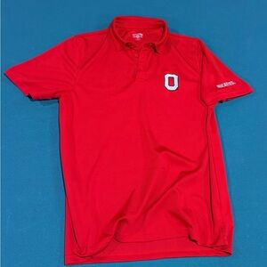 Classic Red Polo Shirt with Embroidered Logo